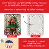 Vizsla Christmas Porcelain Ornament Christmas Tree Hanging Decorations for Home Christmas Holiday, Rectangle, Gift, Multicolor