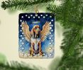 Bloodhound My Angel Porcelain Ornament Christmas Tree Hanging Decorations for Home Christmas Holiday, Rectangle, Gift, Multicolor