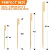 Bamboo Skewers for Appetizers, [4.7 Inch, 300PCS] Long Cocktail Picks Fancy Toothpicks for Appetizers