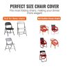 100PCS White Stretch Spandex Folding Chair Covers for Wedding Party Dining