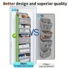 Fabric Hanging Storage Organizer with 5 Large Pockets, Over-the-Door Closet and Shoe Organizer for Bedroom, Bathroom, Pantry, and Home Storage