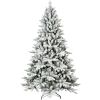 7FT Unlit Christmas Tree, Hinged Artificial Trees 1514 Premium PVC Branches