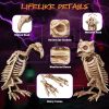 1 Pcs Vulture & 1 Pcs Owl Skeleton Halloween DÃ©cor