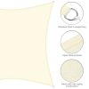16'x16' Square Sun Shade Sail/ Rice White