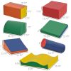 Soozier 7-Piece Kids Soft Play Blocks, Foam Climb & Crawl Gym Toy, Building & Stacking Blocks
