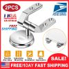 Zinc Alloy Toilet Seat Hinge Mounting Replacement Parts with Fitting Screws Bolts Nuts