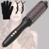 3 In 1 Thermal Brush Hair Curler Brush Hair Curler Straightener with 10 Heating Levels 30S Fast Heating Fit for All Hair Types for Home Travel
