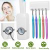 Automatic Toothpaste Dispenser and Toothbrush Holder Set