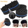 Double Sided Barber Sponge Hair Brush Comb Dreads Locking Twists Coil Afro Curl Wave Braids
