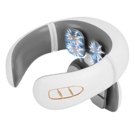 8 Head EMS Neck Massager with Heat Cordless Cervical Neck Massager EMS Neck Massager with 6 Modes 15 Intensity Levels Remote Control