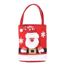 Christmas Decorations Gift Bag Kids Candy Tote Bag (Type: Christmas Supplies, Style: Santa Claus)