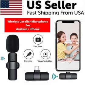 Lavalier Microphone Wireless Audio Video Recording Mini Mic For Android/iPhone (Type: For Type C)
