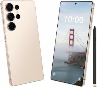 S25 Ultra 5G Smartphone, 8GB RAM, 256GB ROM, 7.3" FHD+ Display, 108MP Camera, 8800mAh Battery, Dual SIM, Global Version, Long Battery Life (Color: Gold)