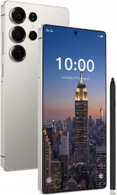 S25 Ultra 5G Smartphone, 8GB RAM, 256GB ROM, 7.3" FHD+ Display, 108MP Camera, 8800mAh Battery, Dual SIM, Global Version, Long Battery Life (Color: Silver)