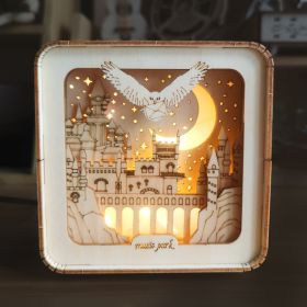 3D Wooden Puzzles Night Lights Desk Decorations Birthday Christmas Gifts For Women Age14+ (shape: owl)