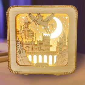 3D Wooden Puzzles Night Lights Desk Decorations Birthday Christmas Gifts For Women Age14+ (shape: Pegasus)