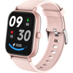 2025 Smart Watch for Men Women, 2.0 Inch HD Large Screen Bluetooth Calling Fitness Tracker with Heart Rate Sleep Monitor (Color: Pink)