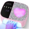 LimeGirl Cordless Nail Dryer for Gel Polish, UV LED Nail Lamp with Fast Curing UV Light & 4 Timer Settings