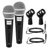 5 CORE Microphone Dynamic Vocal Handheld Mic Cardioid Unidirectional Microfono w On Off Switch + XLR Audio Cable for Singing Karaoke Public Speaking &