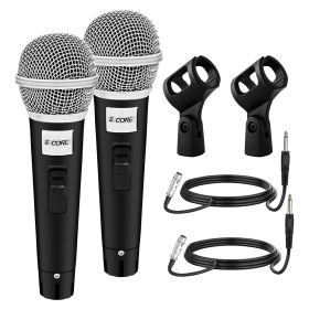 5 CORE Microphone Dynamic Vocal Handheld Mic Cardioid Unidirectional Microfono w On Off Switch + XLR Audio Cable for Singing Karaoke Public Speaking & (product: Model)