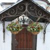 Outdoor Christmas Porch Decorations, Christmas Hanging Baskets with Lights for Outdoors