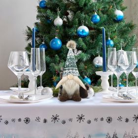 Christmas Gnomes Plush Decorations Handmade Scandinavian Tomte Stuffed Santa with Branch and Bag Xmas Decor for Home Kitchen Farmhouse Tiered Tray - (Color: Green)