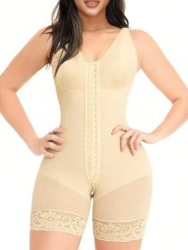Fasjrixa Fajas Colombianas Shapewear for Women Tummy Control Post Surgery Full Body Shaper Butt Lifter with Zipper Crotch,corset tops for women (Color: White, size: XL)