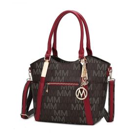 MKF Collection Jeneece M Signature Tote Bag by Mia k (Material: Polycarbonate, Color: Red)