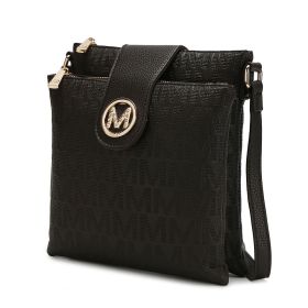 MKF Collection Marietta M Signature Womens Handbag Crossbody Bag by Mia K (Material: Polycarbonate, Color: Chocolate)