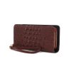 MKF Collection Eve Genuine Leather Crocodile Embossed Women Wristlet Wallet by Mia K