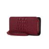 MKF Collection Eve Genuine Leather Crocodile Embossed Women Wristlet Wallet by Mia K