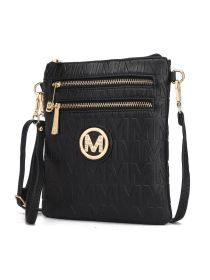 MKF Collection Scarlett Crossbody Handbag by Mia k (Material: Polycarbonate, Color: Black)