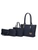 MKF Collection Edelyn embossed M Signature Four PCS Tote Set by Mia k
