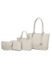 MKF Collection Edelyn embossed M Signature Four PCS Tote Set by Mia k