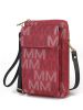 MKF Collection Cossetta Cell Phone Crossbody Wristlet Handbag Vegan Leather Versatile Multi-Use Phone Holder by Mia K