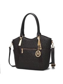 MKF Collection Hazel Vegan Leather Women Tote by Mia k (Material: Vegan Leather, Color: Chocolate)