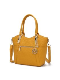 MKF Collection Hazel Vegan Leather Women Tote by Mia k (Material: Vegan Leather, Color: Mustard)