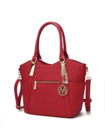 MKF Collection Hazel Vegan Leather Women Tote by Mia k (Material: Vegan Leather, Color: Red)
