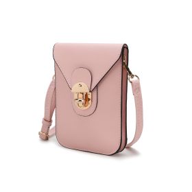 MKF Collection Havana Smartphone Crossbody Handbag Women by Mia K (Material: Vegan Leather, Color: Pink)