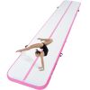 VEVOR Gymnastics Air Mat, 4 inch Thickness Inflatable Gymnastics Tumbling Mat, Tumble Track with Electric Pump