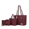 MKF Collection Arya Signature Women Tote Bag, Mini Tote Bag, Pouch and Wristlet Wallet by Mia K