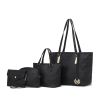 MKF Collection Arya Signature Women Tote Bag, Mini Tote Bag, Pouch and Wristlet Wallet by Mia K