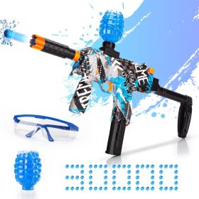 Electric Gel Ball Blaster, High-Speed Gelfire Blaster for Orbeez with 30000 Gel Rounds and Eyewear (Color: Blue)