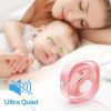 New desktop small fan Rechargeable desktop fan Portable office student dormitory home mini fan Mute(Random color)