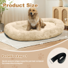Large Dog Bed 67x43x8 Inches - Super Soft, Machine Washable & Portable With Handles, Non-Slip Bottom For Safety