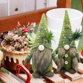 Halloween Decorations - Halloween Decor - 3PCS Witch Plush Gnomes - Cute Hocus Pocus Decorations for Home, Indoor, Office, Table, Party Clearance (Color: Spring-plant)
