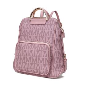MKF Collection Cora Milan M Signature Trendy Backpack by Mia k (Material: Vegan Leather, Color: Lavender)