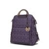 MKF Collection Cora Milan M Signature Trendy Backpack by Mia k