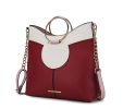 MKF Collection Kylie Top Handle Satchel Handbag Vegan Leather Women by Mia k