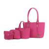 MKF Collection Edelyn embossed M Signature Four PCS Tote Set by Mia k